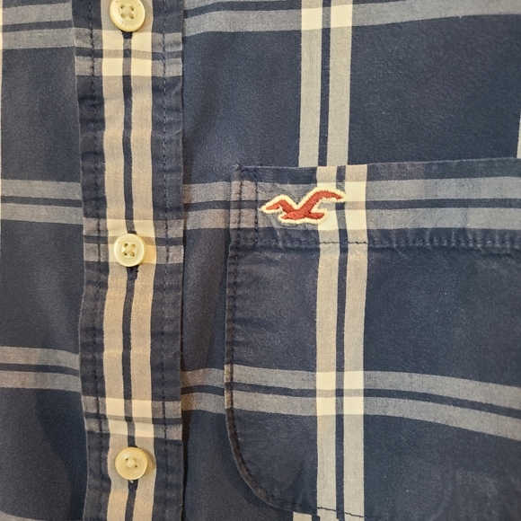 Hollister plaid button down, S - Picture 3 of 5